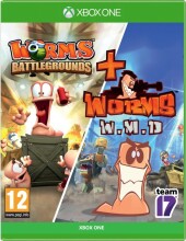 worms battlegrounds + worms wmd double pack - xbox one