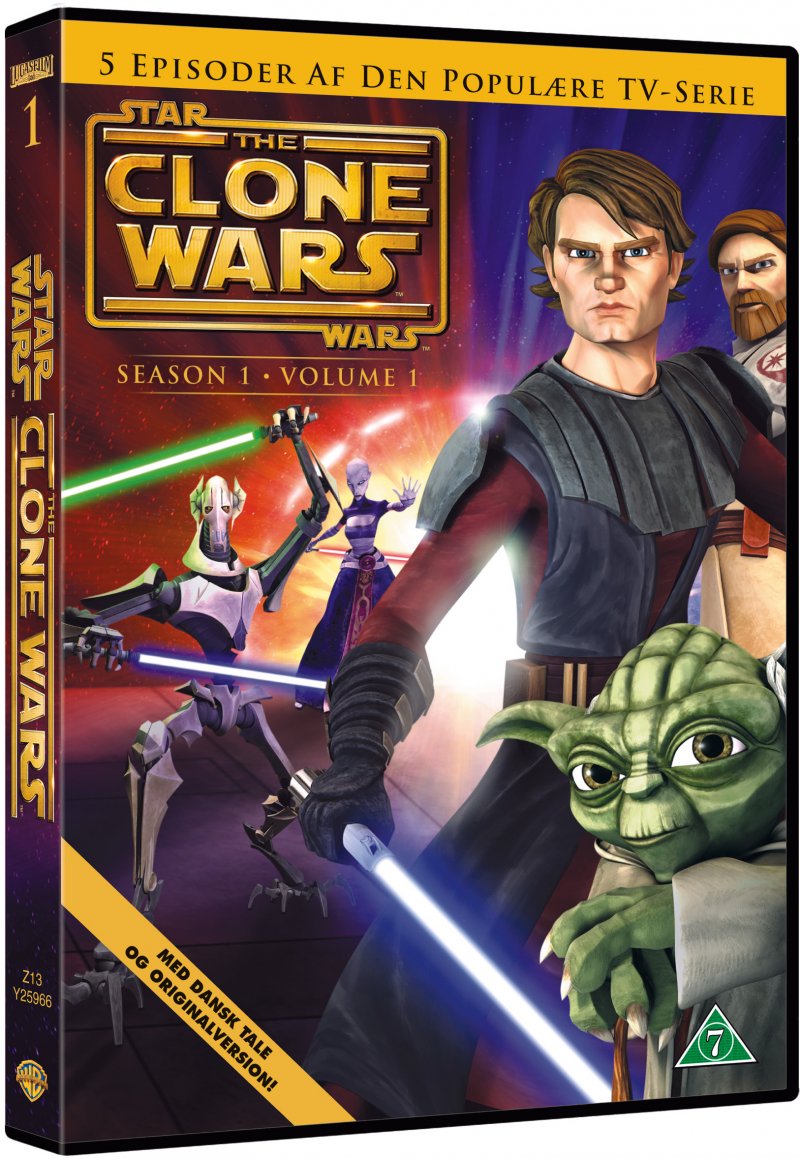 Star Wars Wojny Klonów Sezon 1 Star Wars - The Clone Wars - Sæson 1 Vol. 1 | DVD Film | Dvdoo.dk