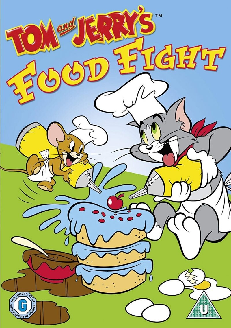 image grab of tom and jerry food fight
