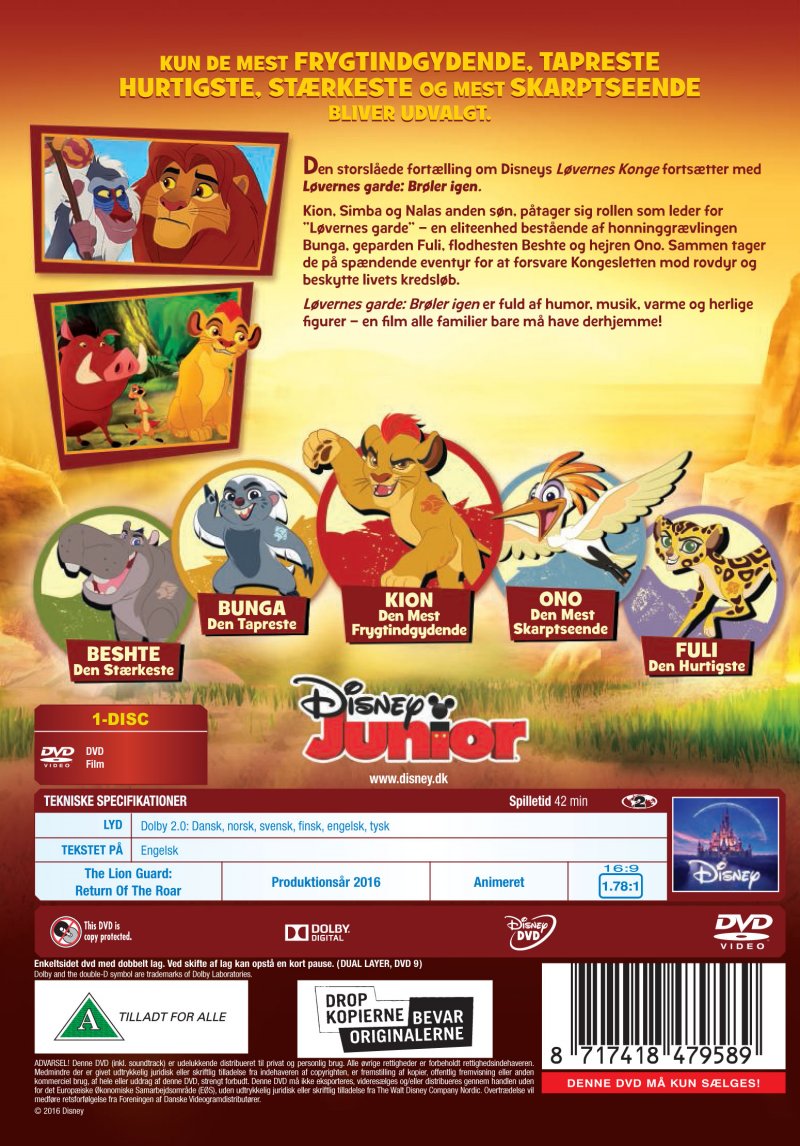 The Lion Guard - Return Of The Roar | DVD Film | Dvdoo.dk