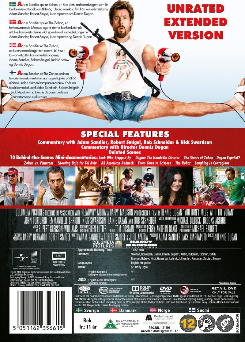 You Don T Mess With The Zohan Full Movie Download You Don't Mess With The Zohan - Unrated Version | DVD Film | Dvdoo.dk